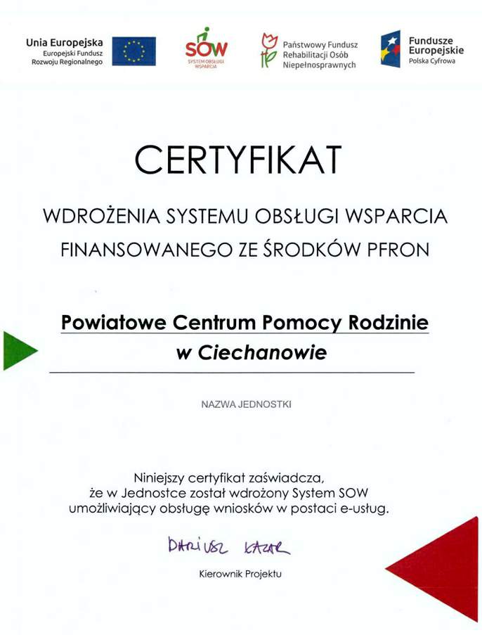 certyfikat